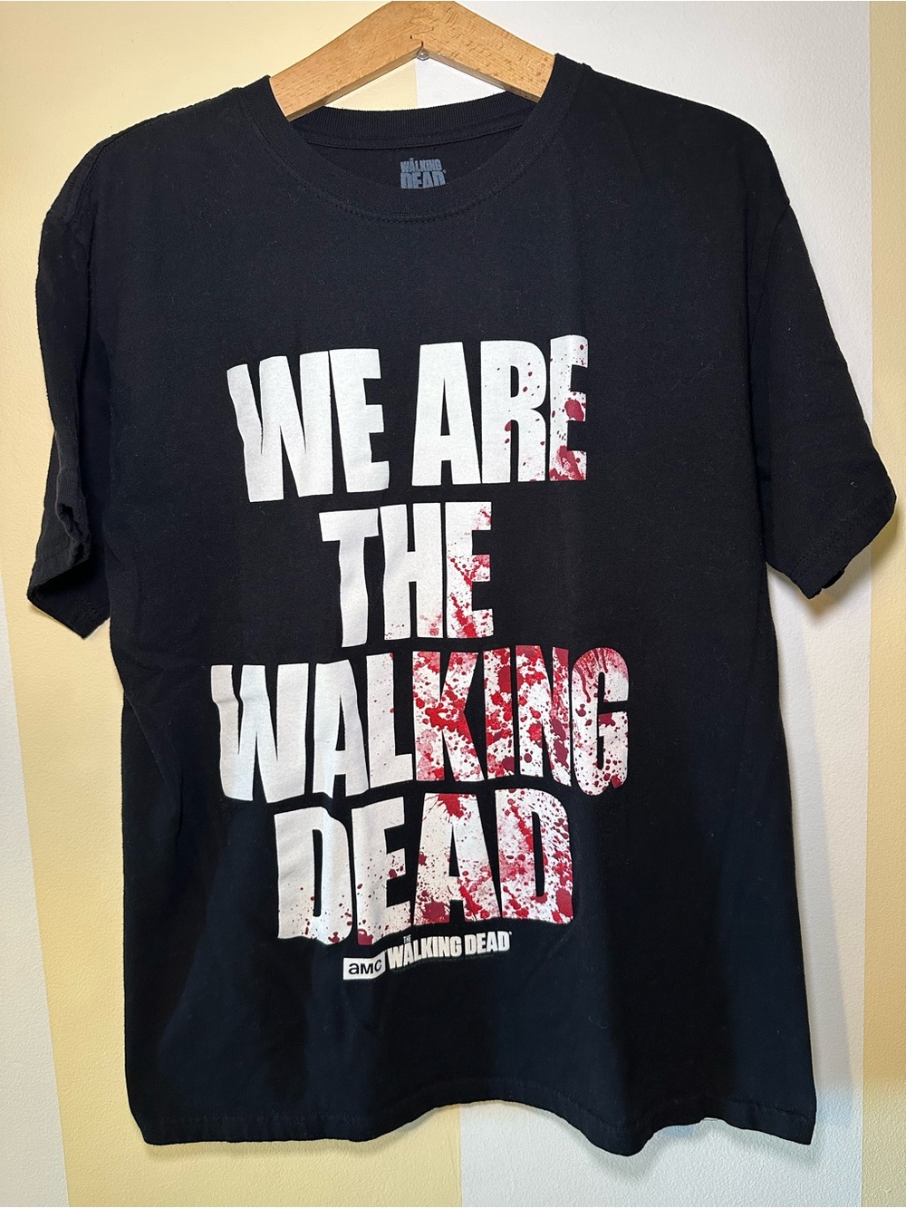 The Walking Dead We Are The Walking Dead T-Shirt Mens L Black AMC Blood Splatter